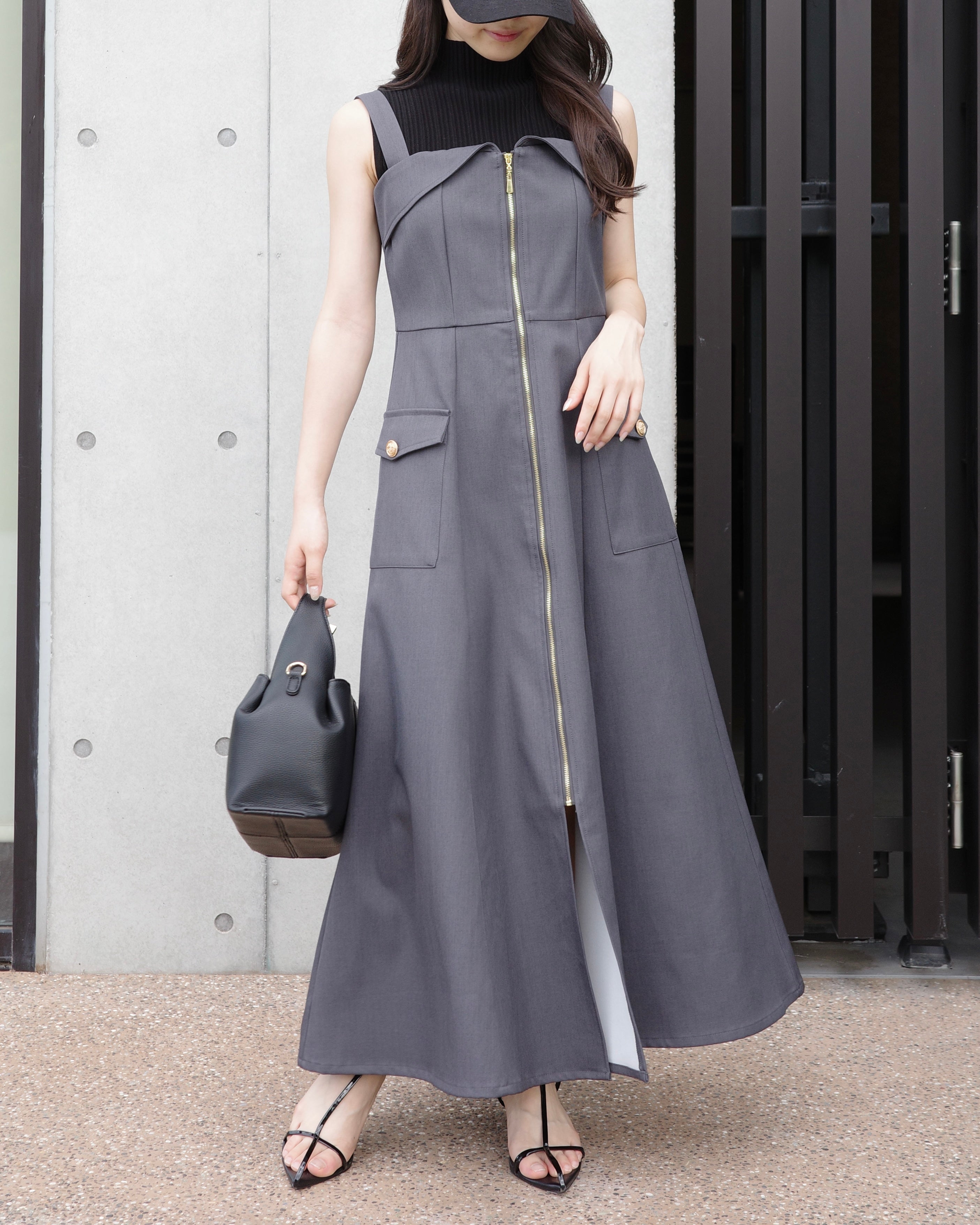 フロントジップアップワンピース – Maison de Lyla