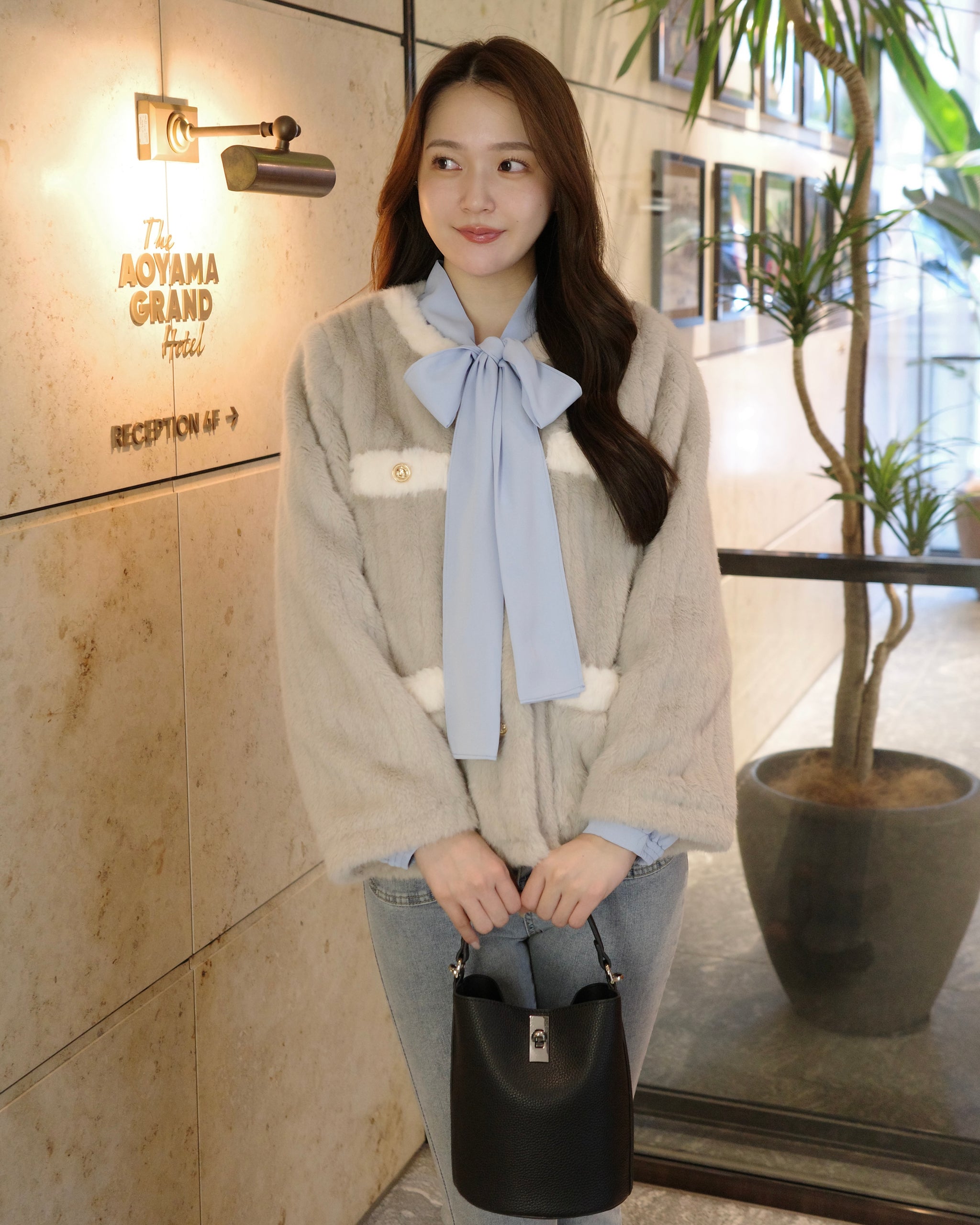 ノーカラーファーコート – Maison de Lyla