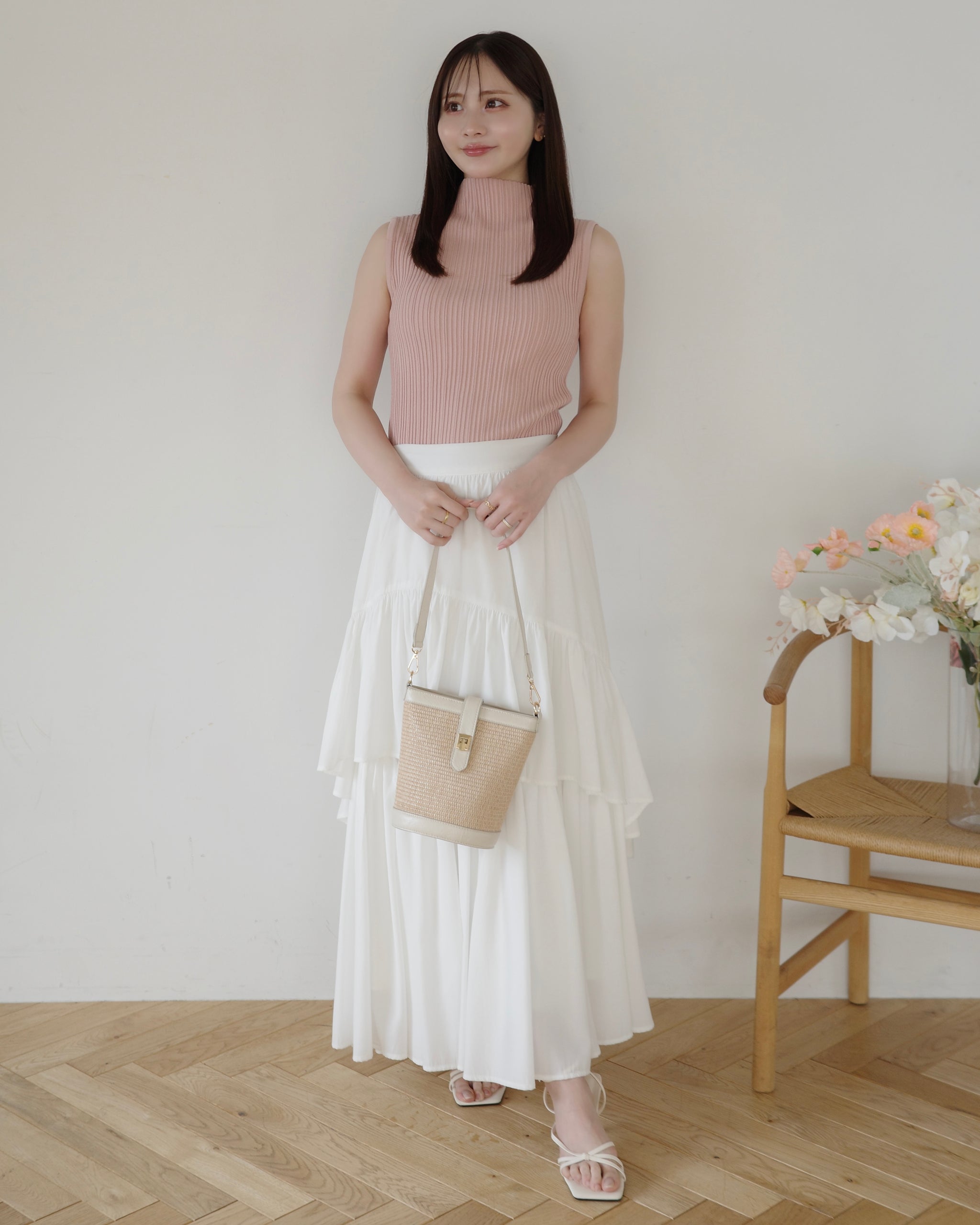 maison de R リブニットトップス ノースリーブリブニットトップス – Maison de Lyla