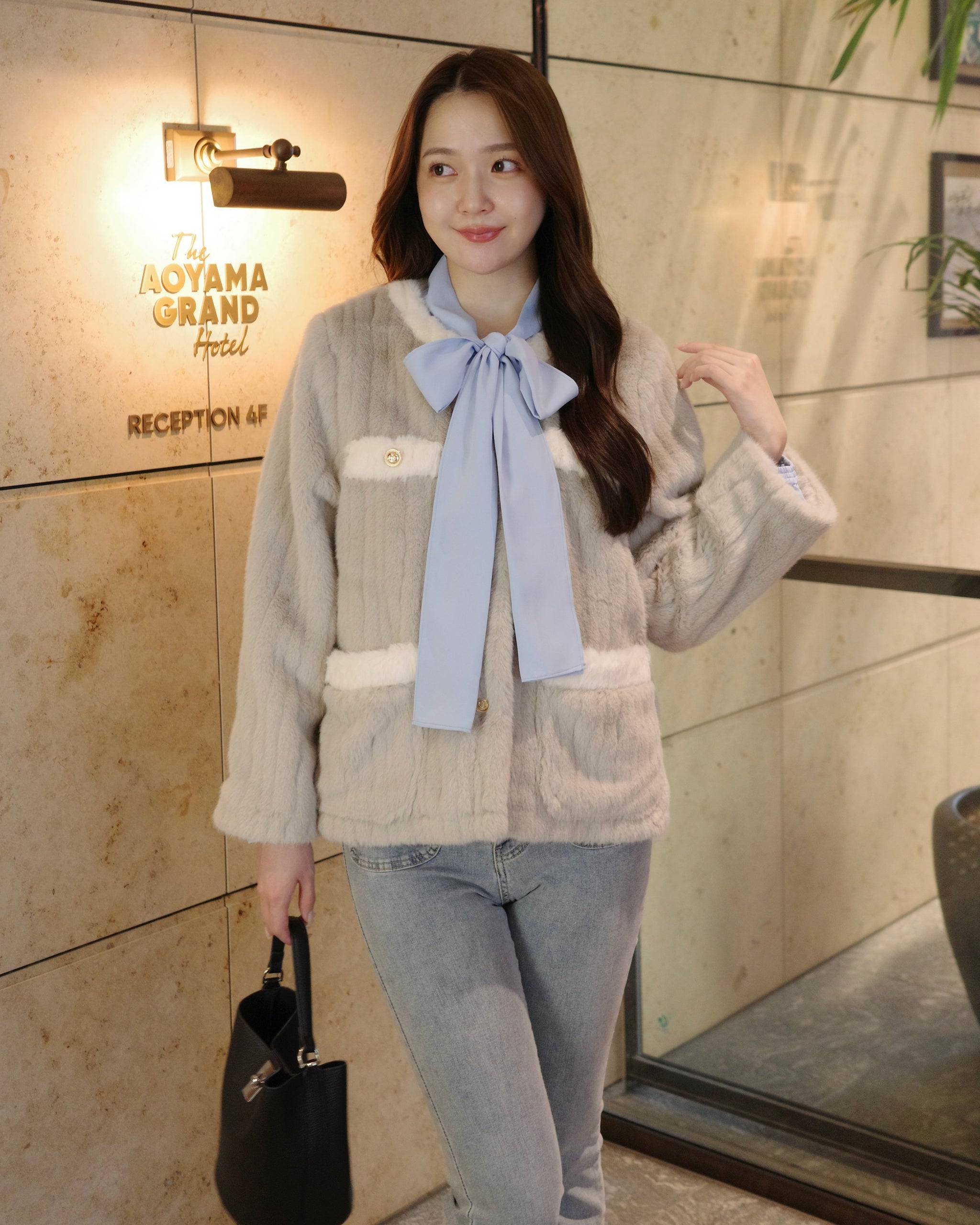 ノーカラーファーコート – Maison de Lyla