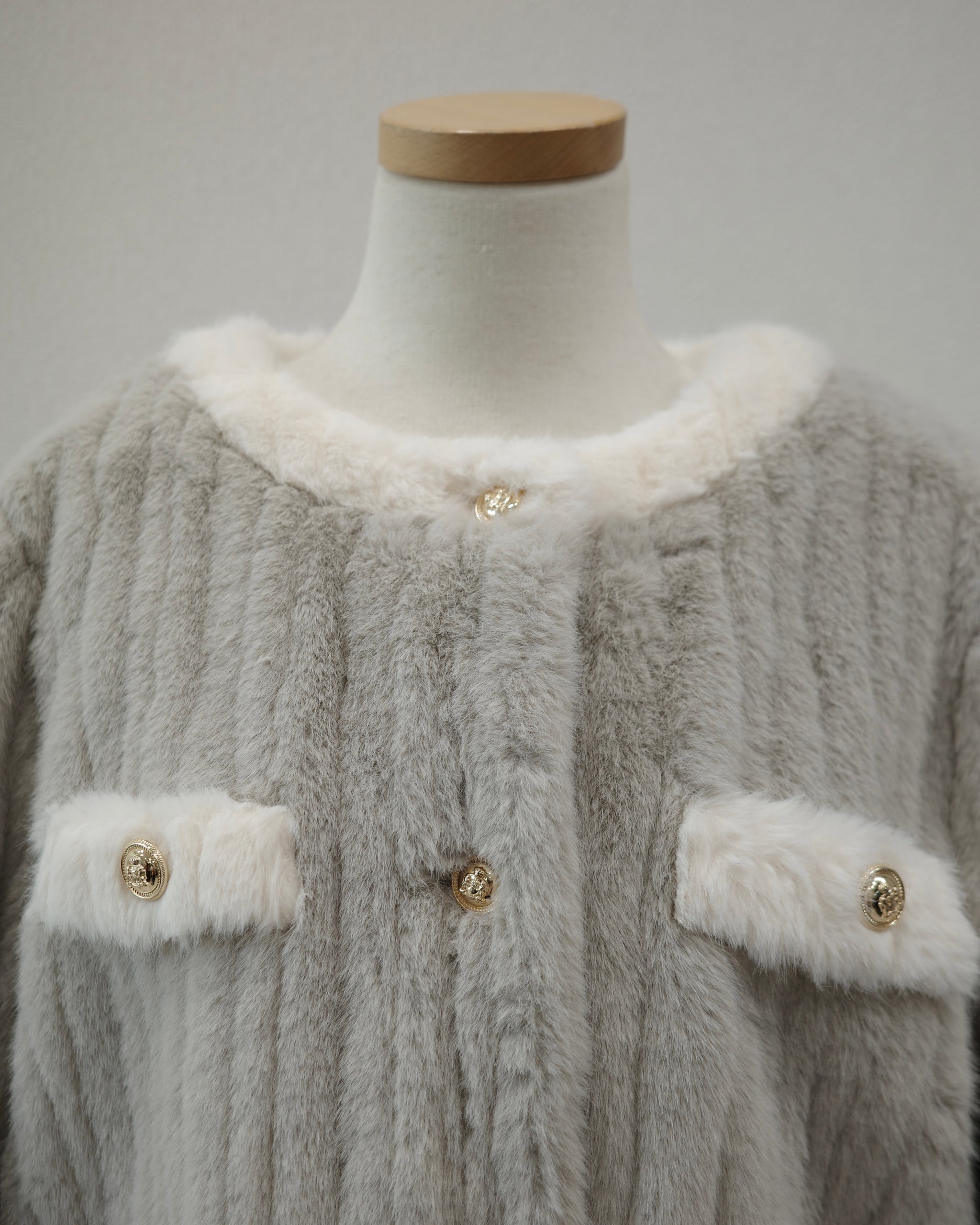 ノーカラーファーコート – Maison de Lyla