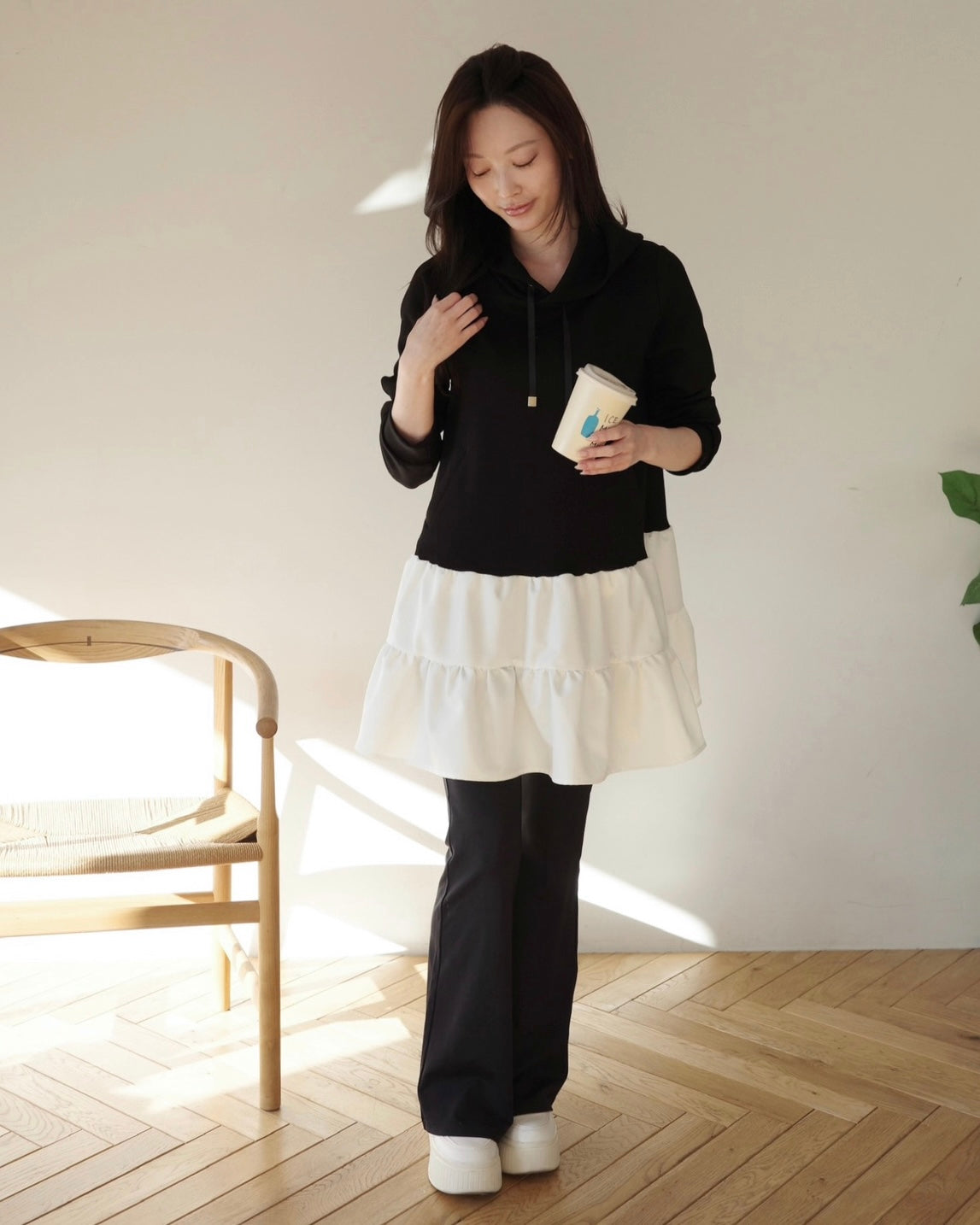 丈が選べる】フーディーティアードワンピース – Maison de Lyla