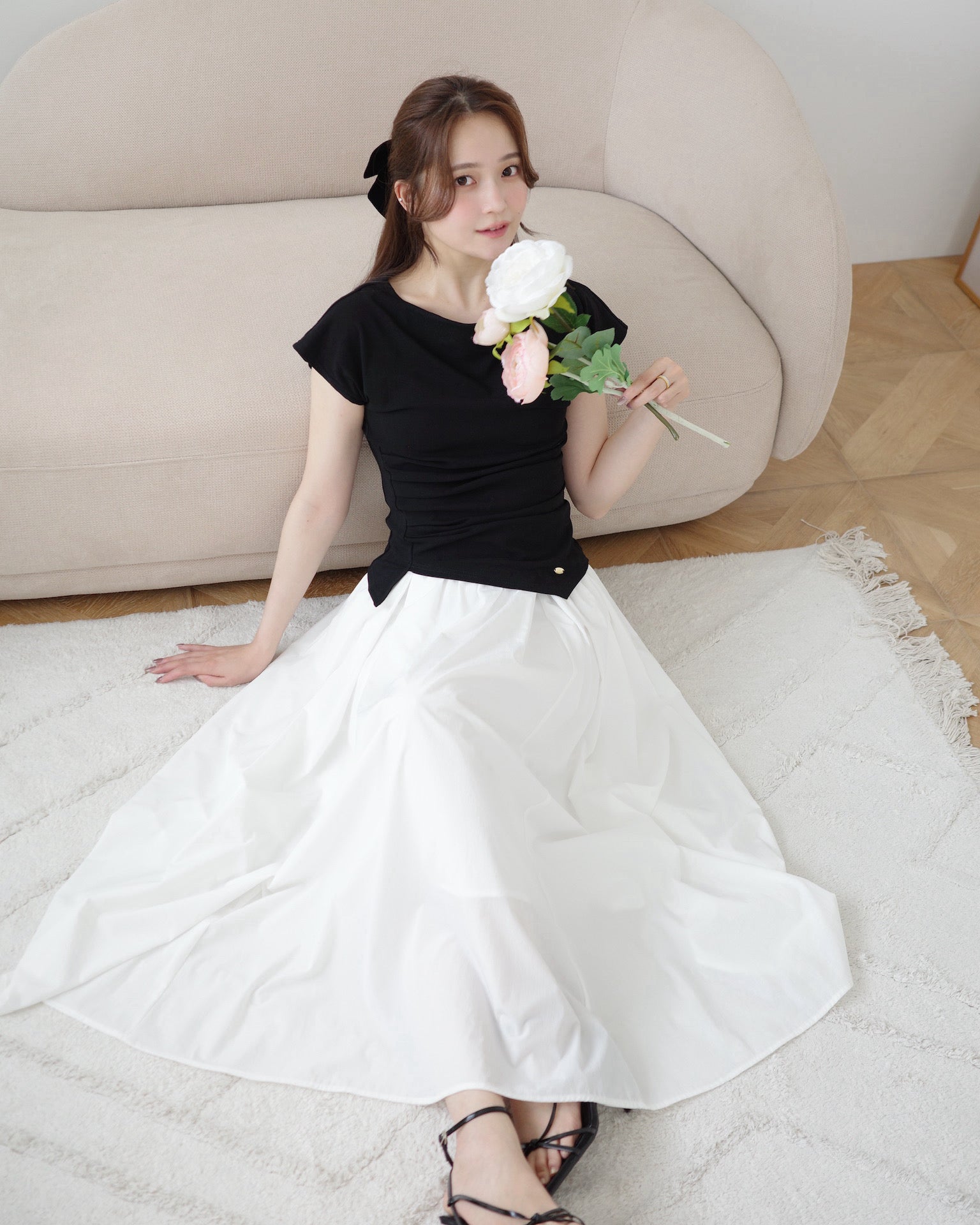 Maison de Lyla メゾンドライラ コンパクトドレープトップス IVR コンパクトドレープトップス – Maison de Lyla