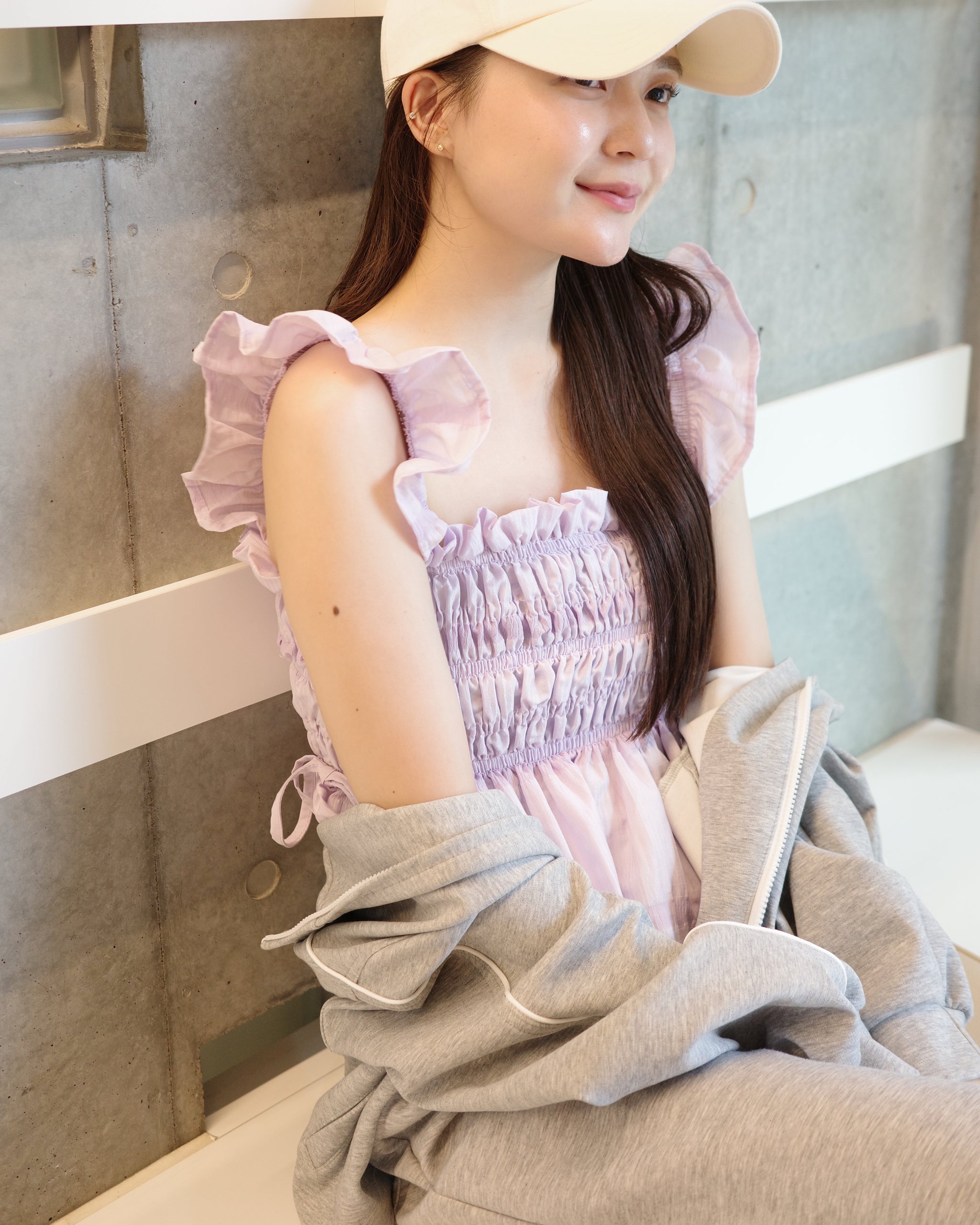 ♡シャーリングフリルブラウス♡ シャーリングフリルブラウス – Maison de Lyla