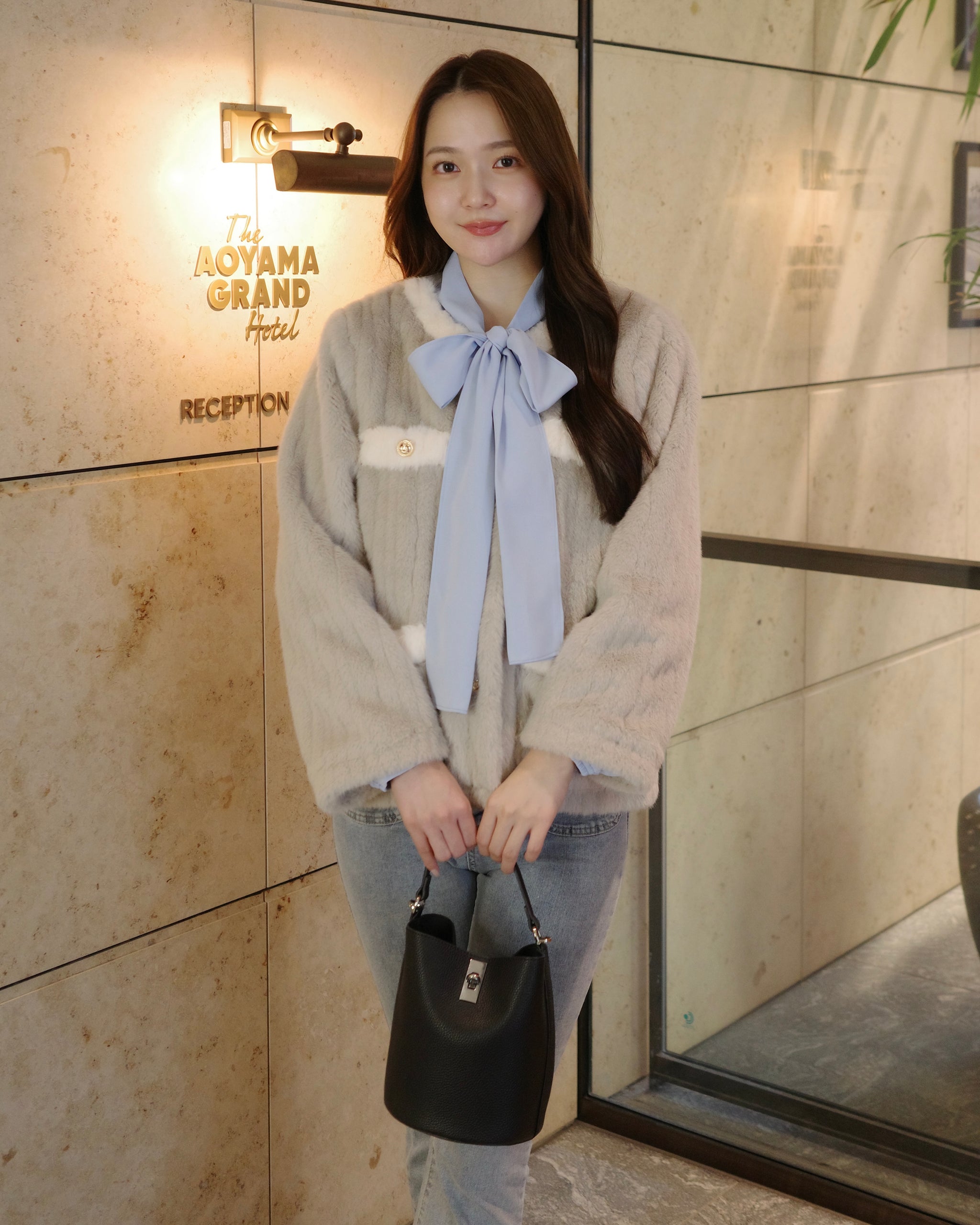 ノーカラーファーコート – Maison de Lyla