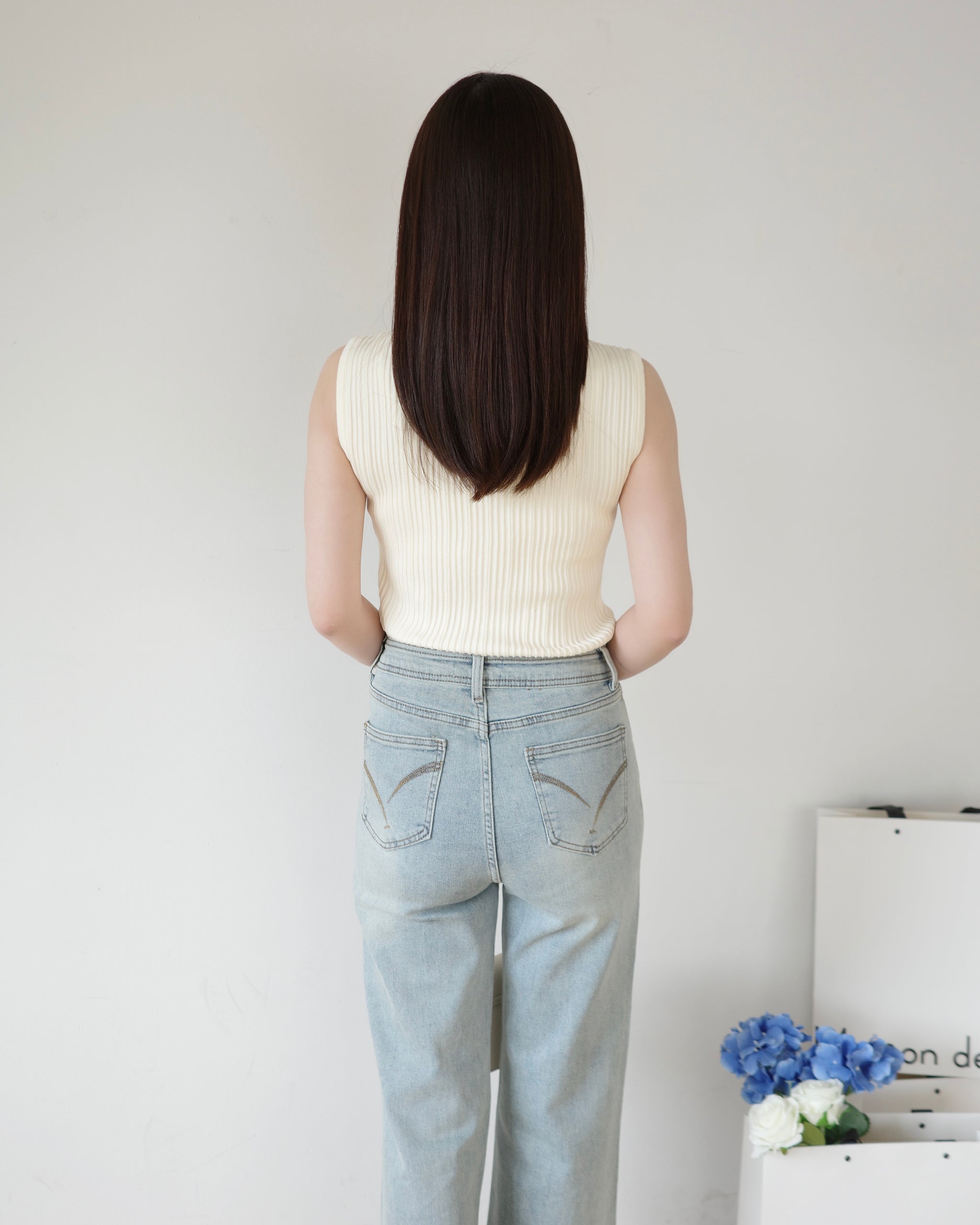 ノースリーブリブニットトップス – Maison de Lyla