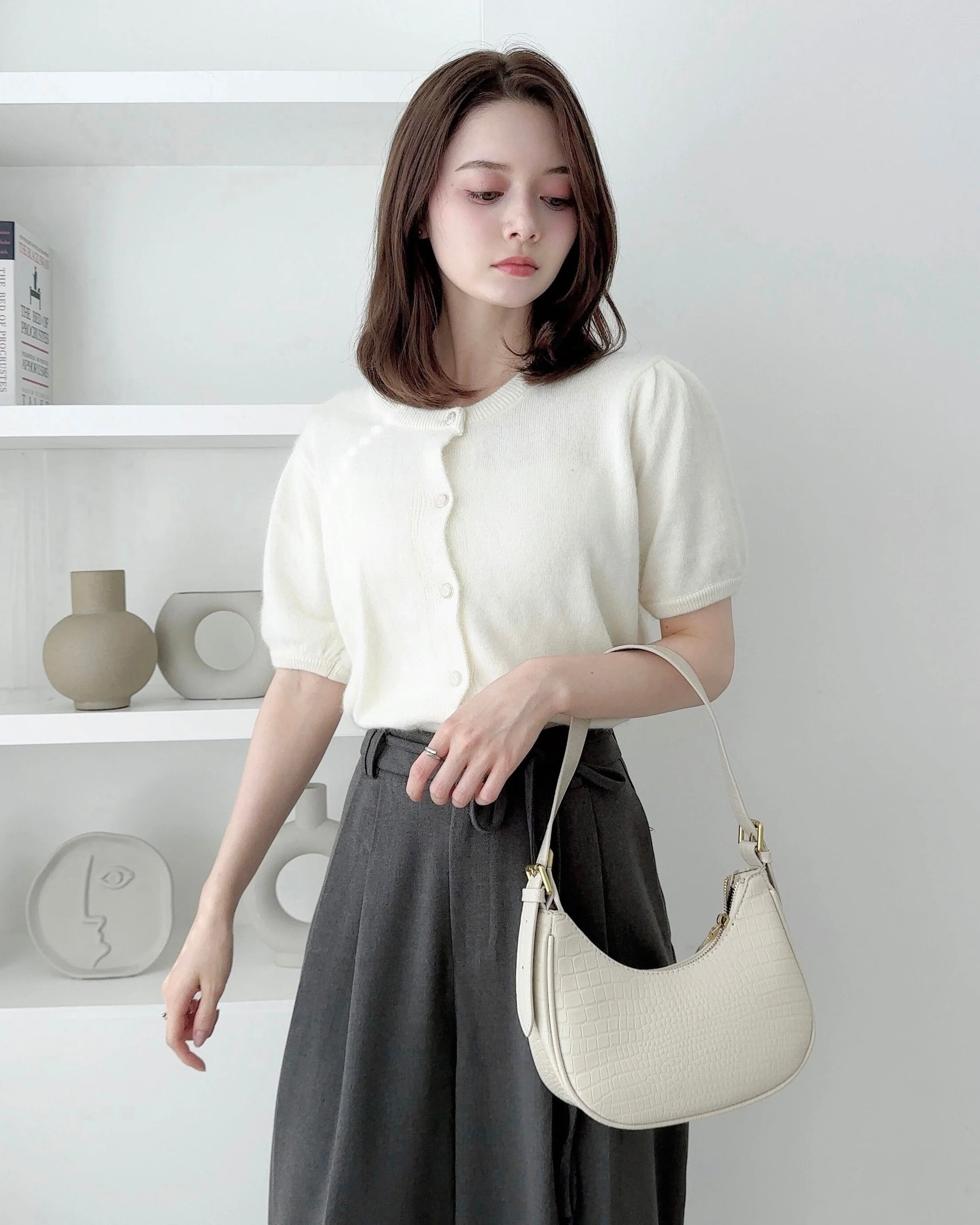 美品 LILIMEEK レースブラウス シャツ カーディガン ハーフスリーブ 美品 LILIMEEK レースブラウス シャツ カーディガン ハーフスリーブ