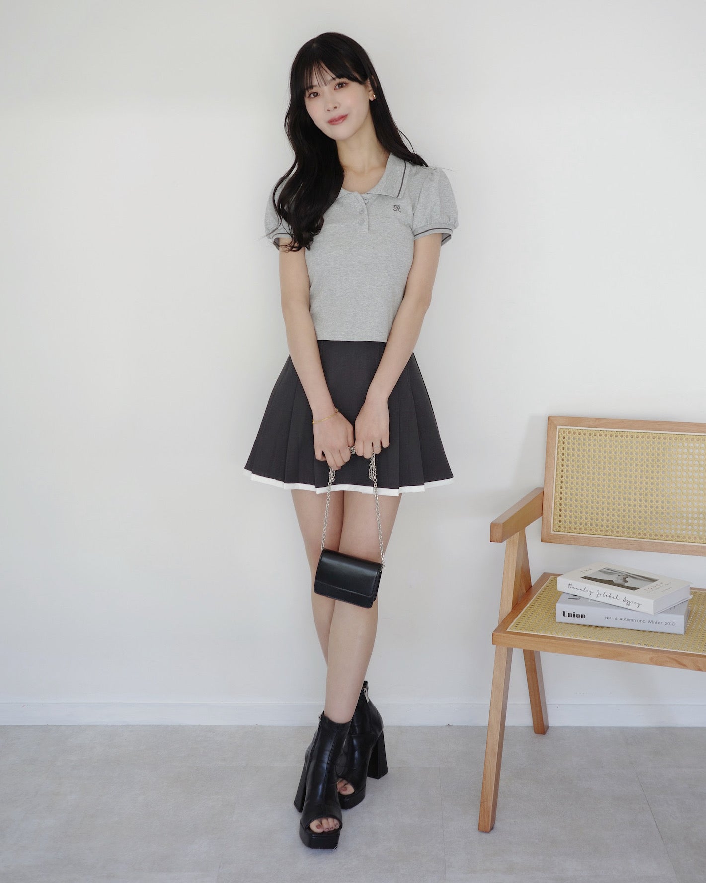 ラインプリーツミニスカート – Maison de Lyla