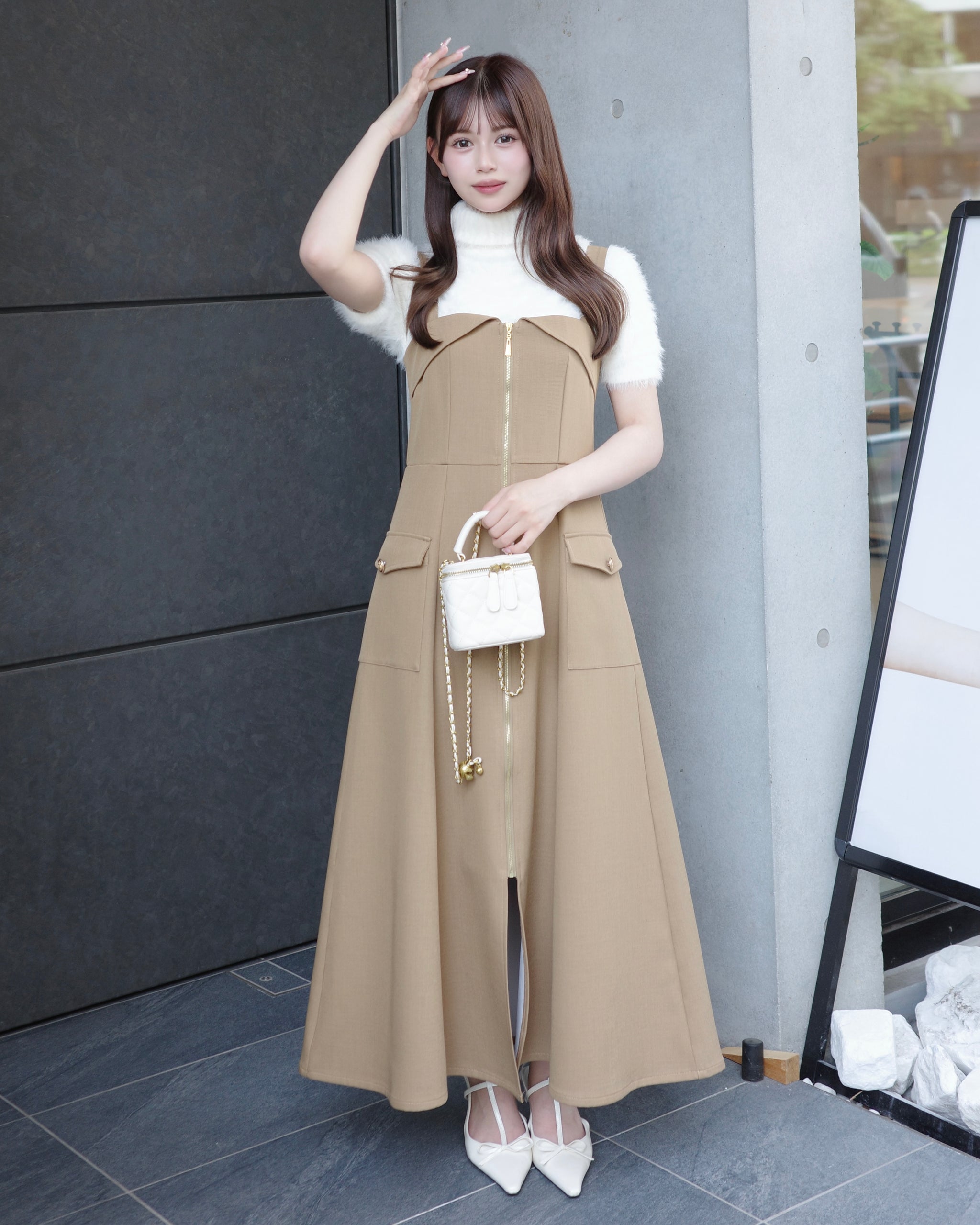 【お値引き】MAISON SPESIAL フロントジップロンパース MAISON SPECIAL（メゾンスペシャル）の「フロントジップ