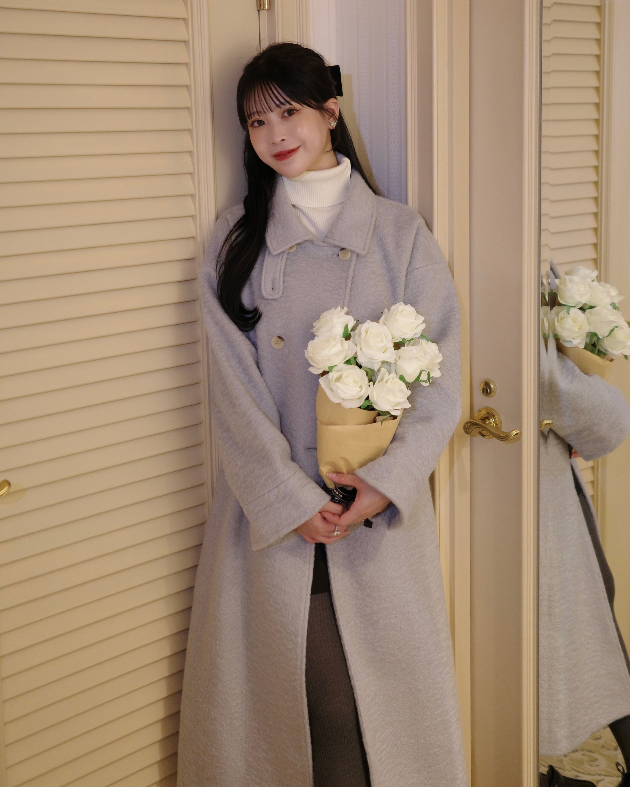 ダブルボタンロングコート – Maison de Lyla