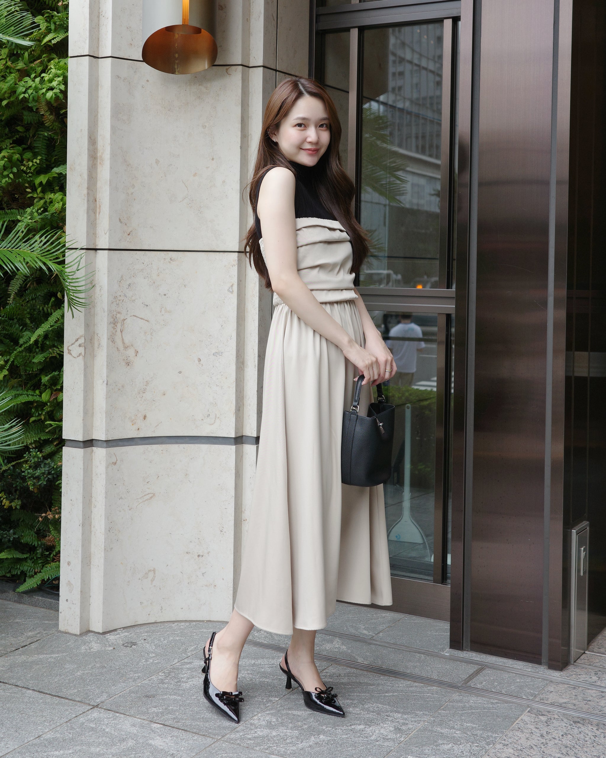 【BELPER/ベルパー】ベアトップワンピース ベアトップフレアワンピース – Maison de Lyla