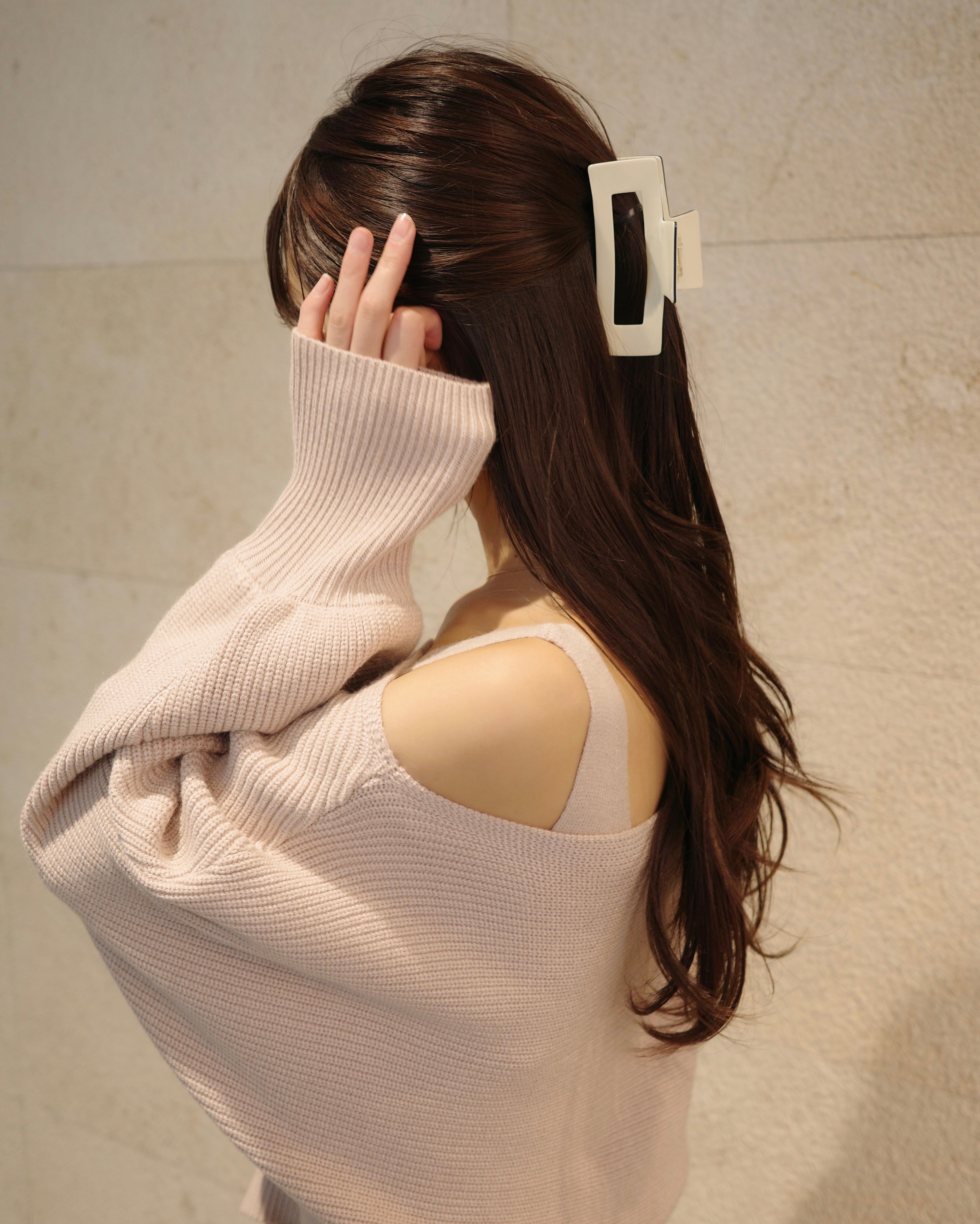 バイカラースクエアヘアクリップ – Maison de Lyla