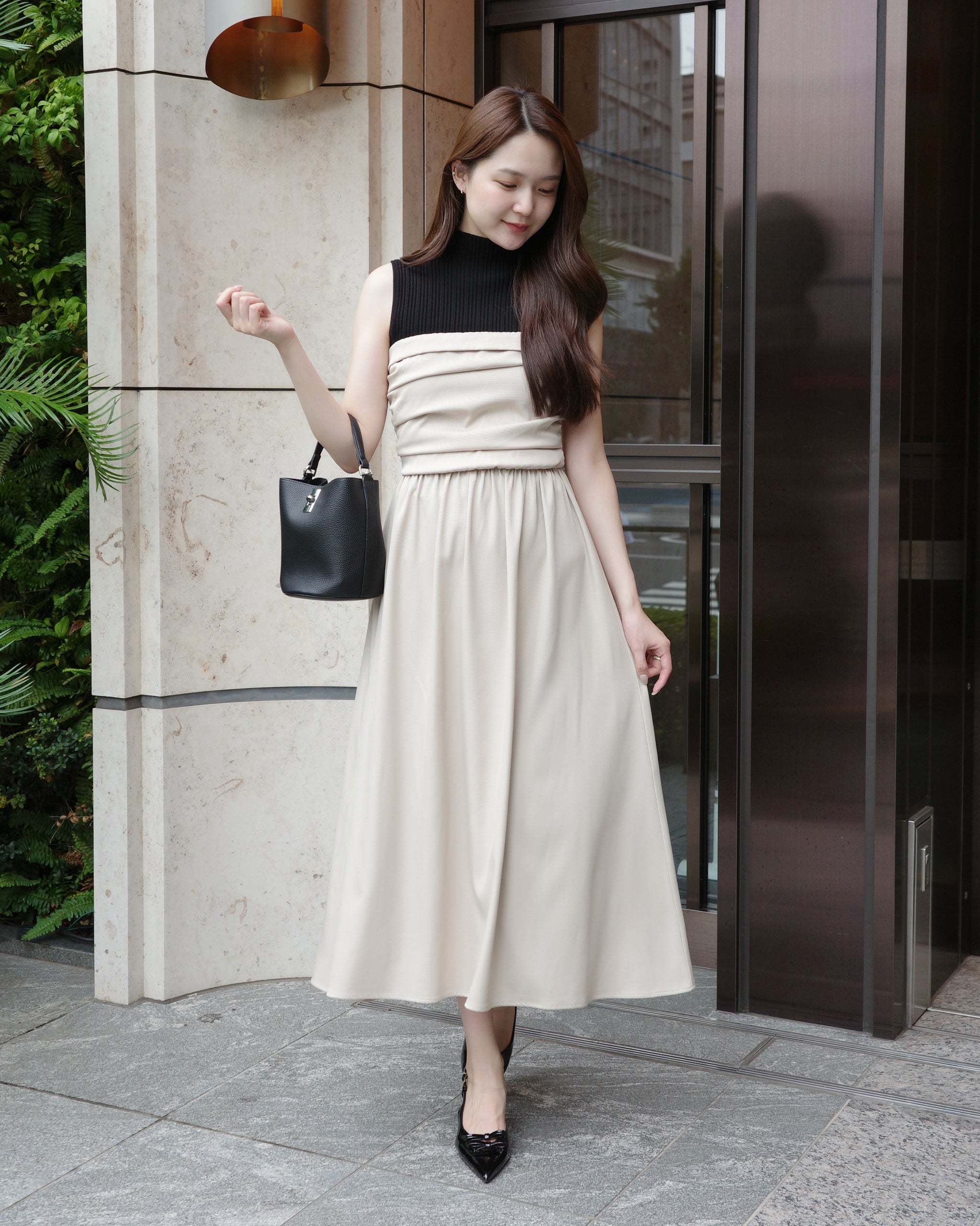 【BELPER/ベルパー】ベアトップワンピース ベアトップフレアワンピース – Maison de Lyla