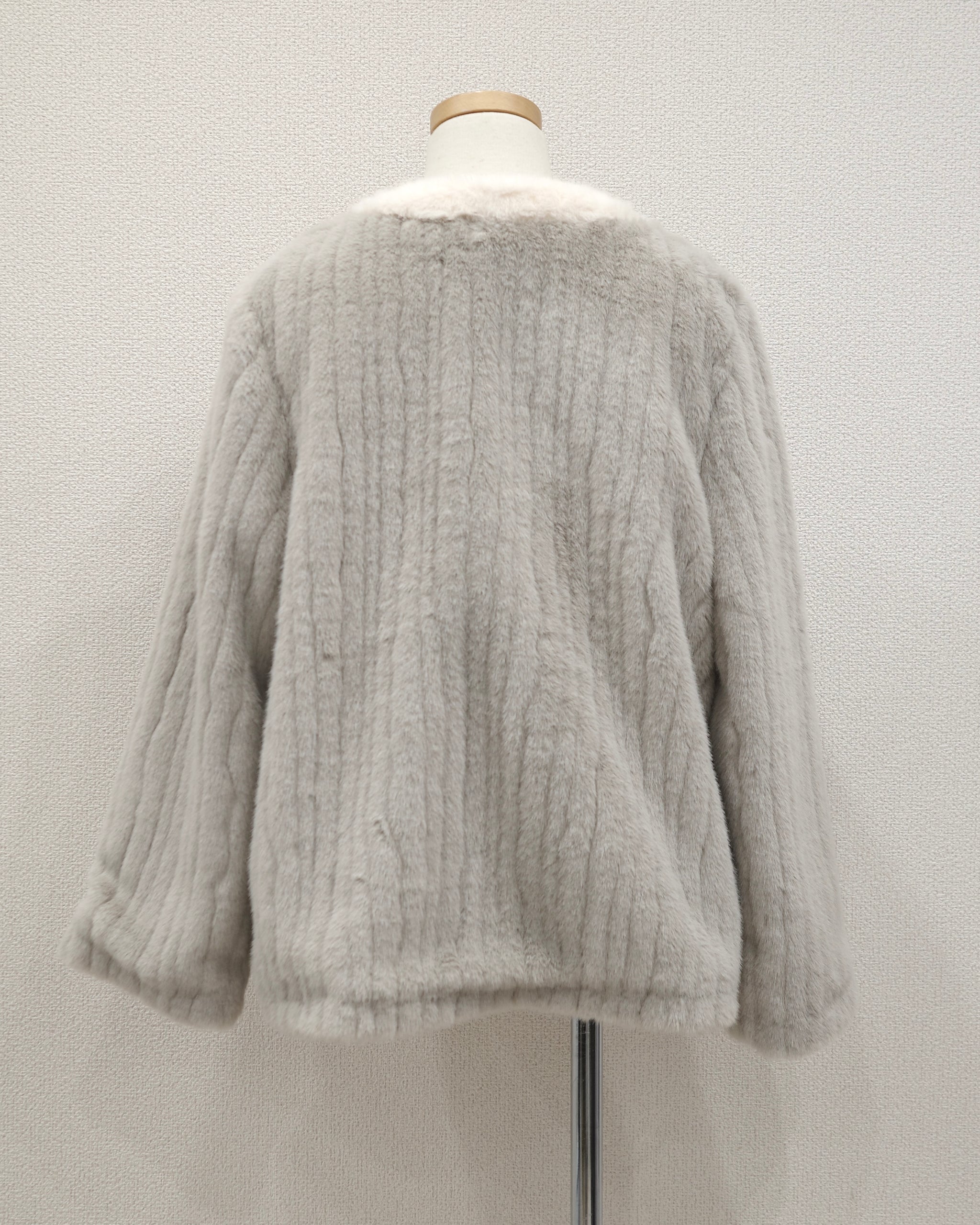 ノーカラーファーコート – Maison de Lyla