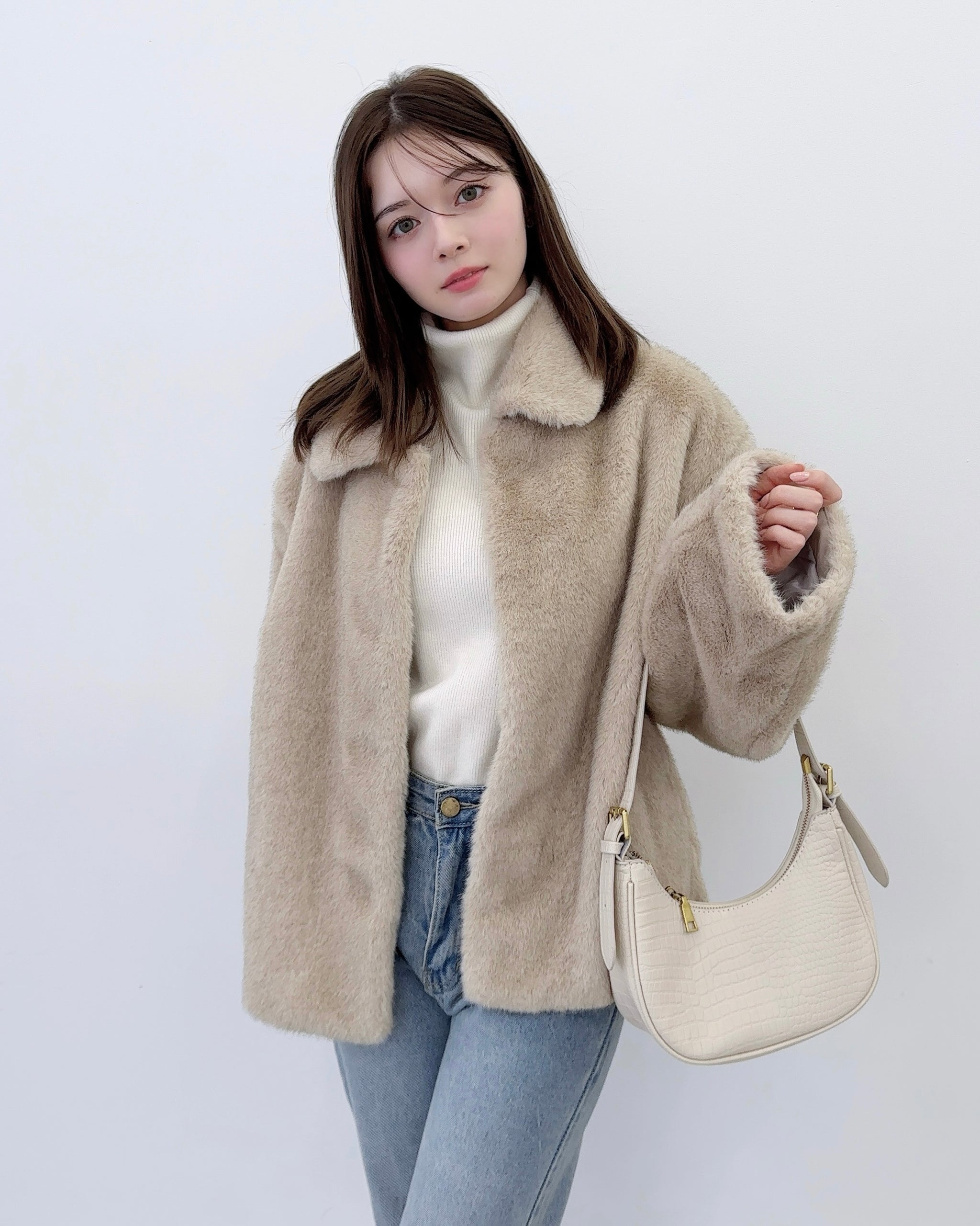 エコファーショートコート – Maison de Lyla