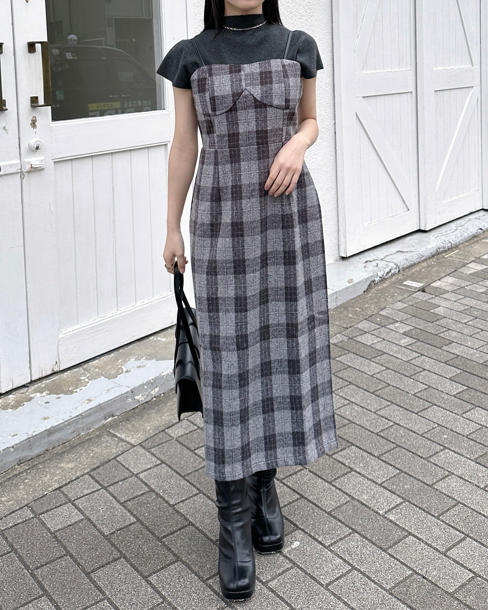 【BIMBA Y LOLA】チェックキャミソールワンピース 51D9EADB-3108-40DC-9444-