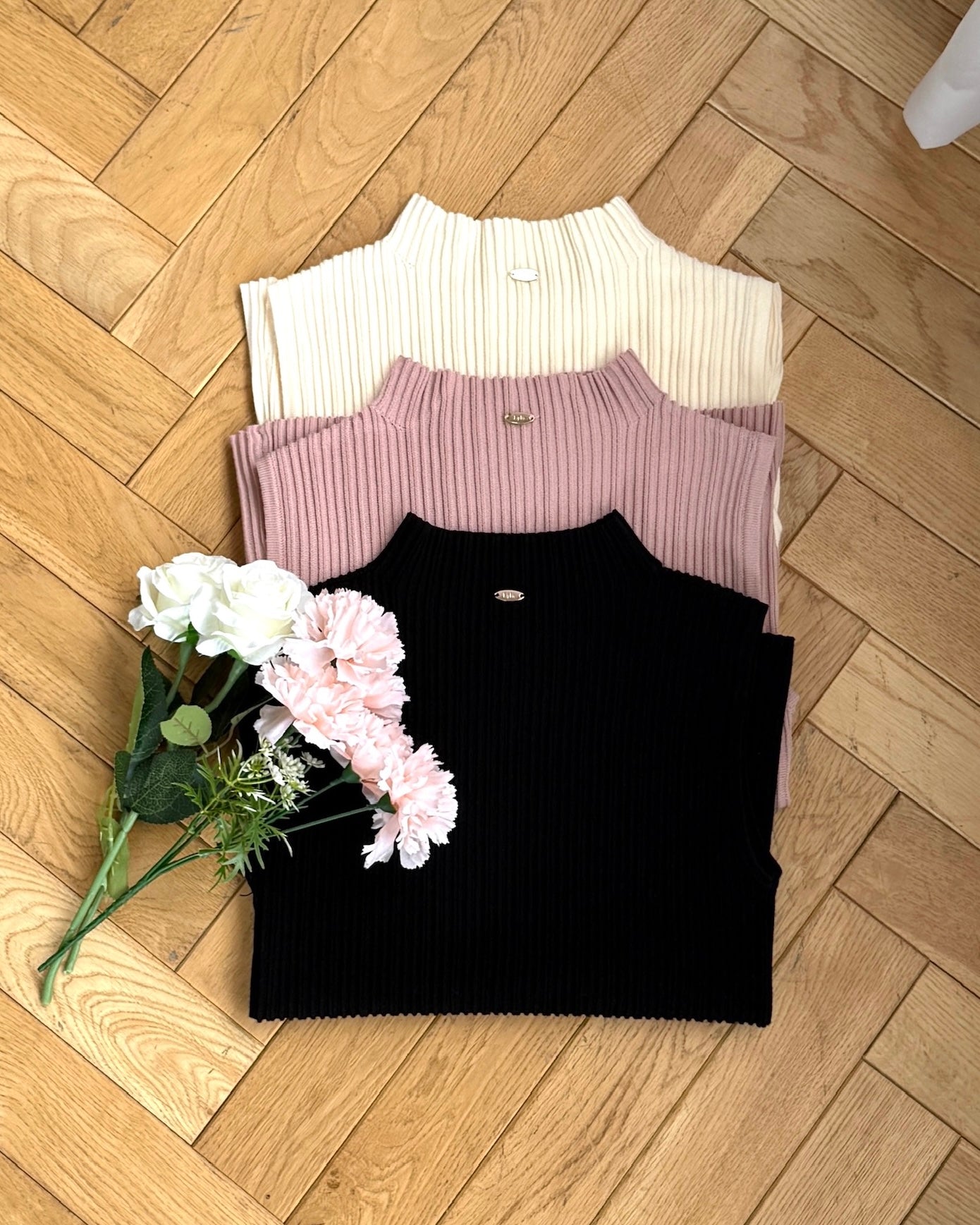 ノースリーブリブニットトップス – Maison de Lyla