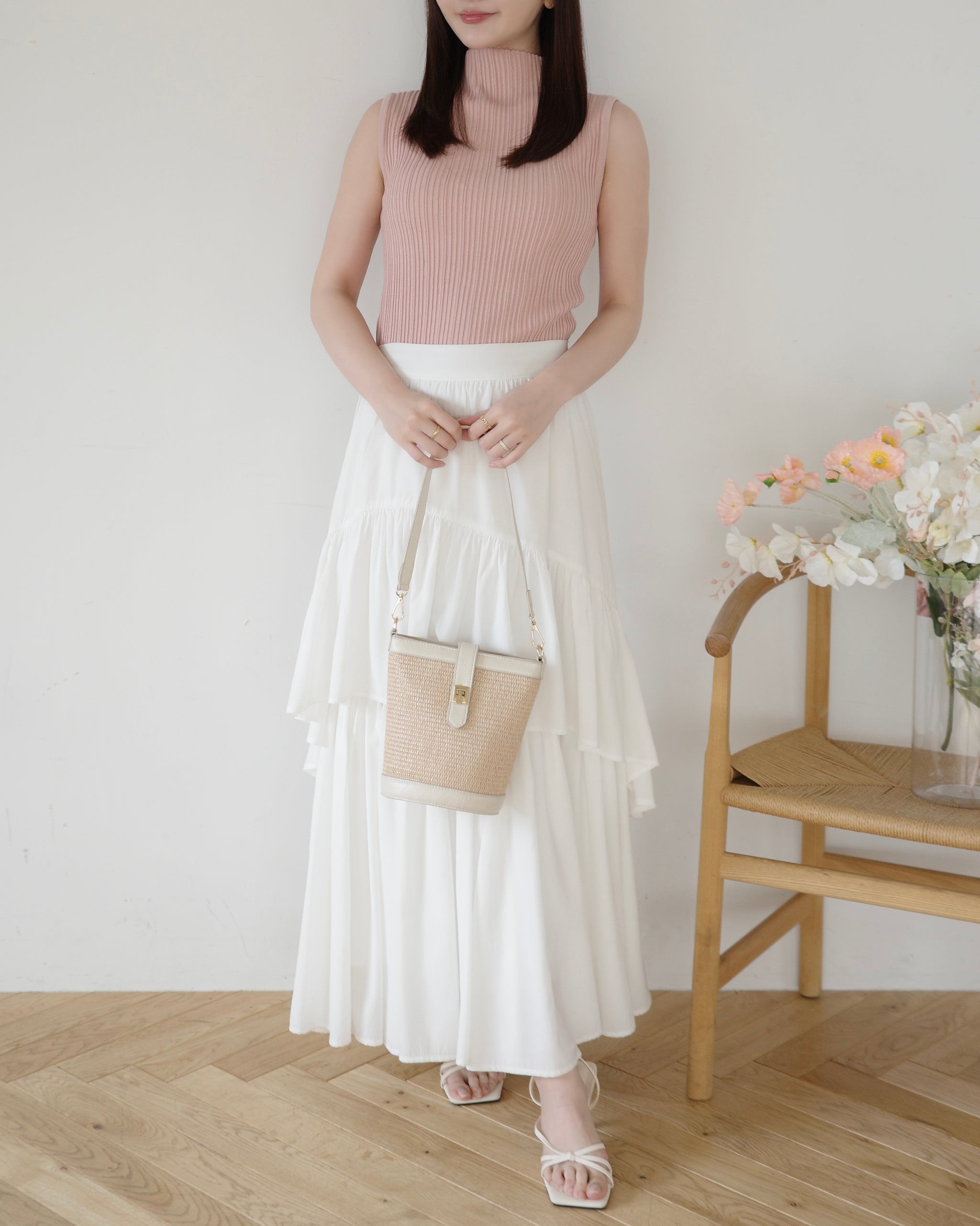 ノースリーブリブニットトップス – Maison de Lyla