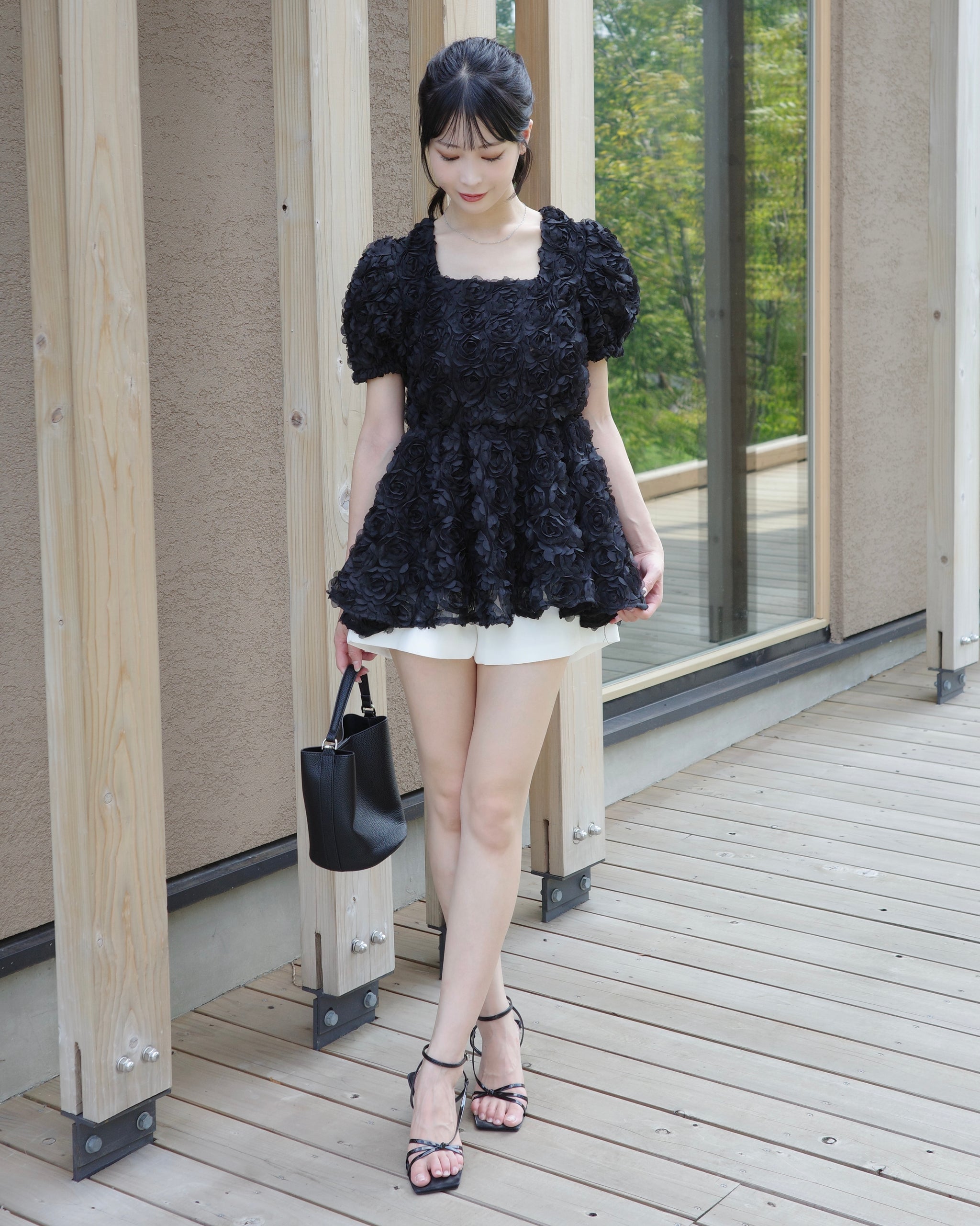 フラワーチュールペプラムトップス – Maison de Lyla