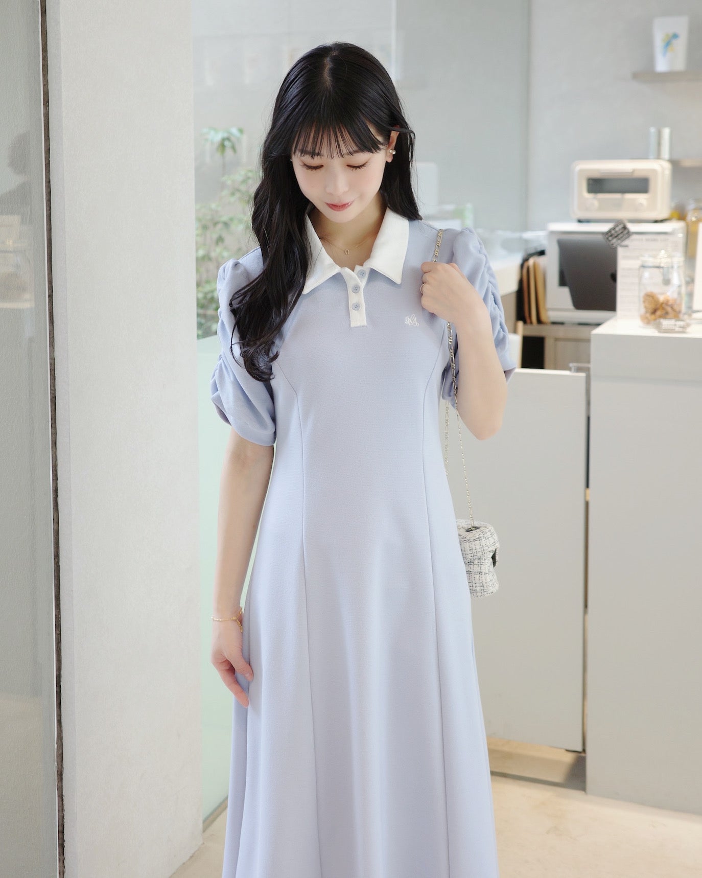 バイカラーポロワンピース – Maison de Lyla