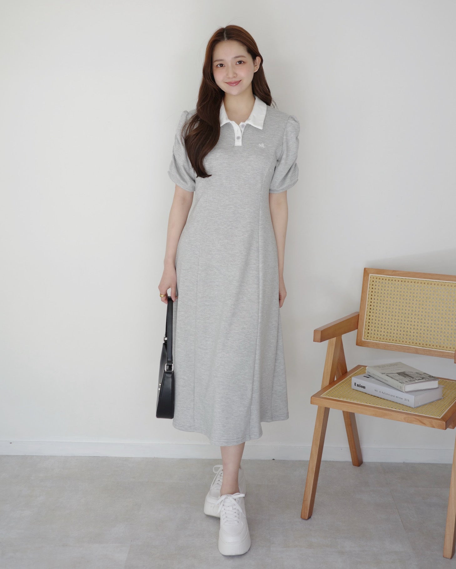 美品】HAZZYS 165 ポロワンピース - メルカリ
