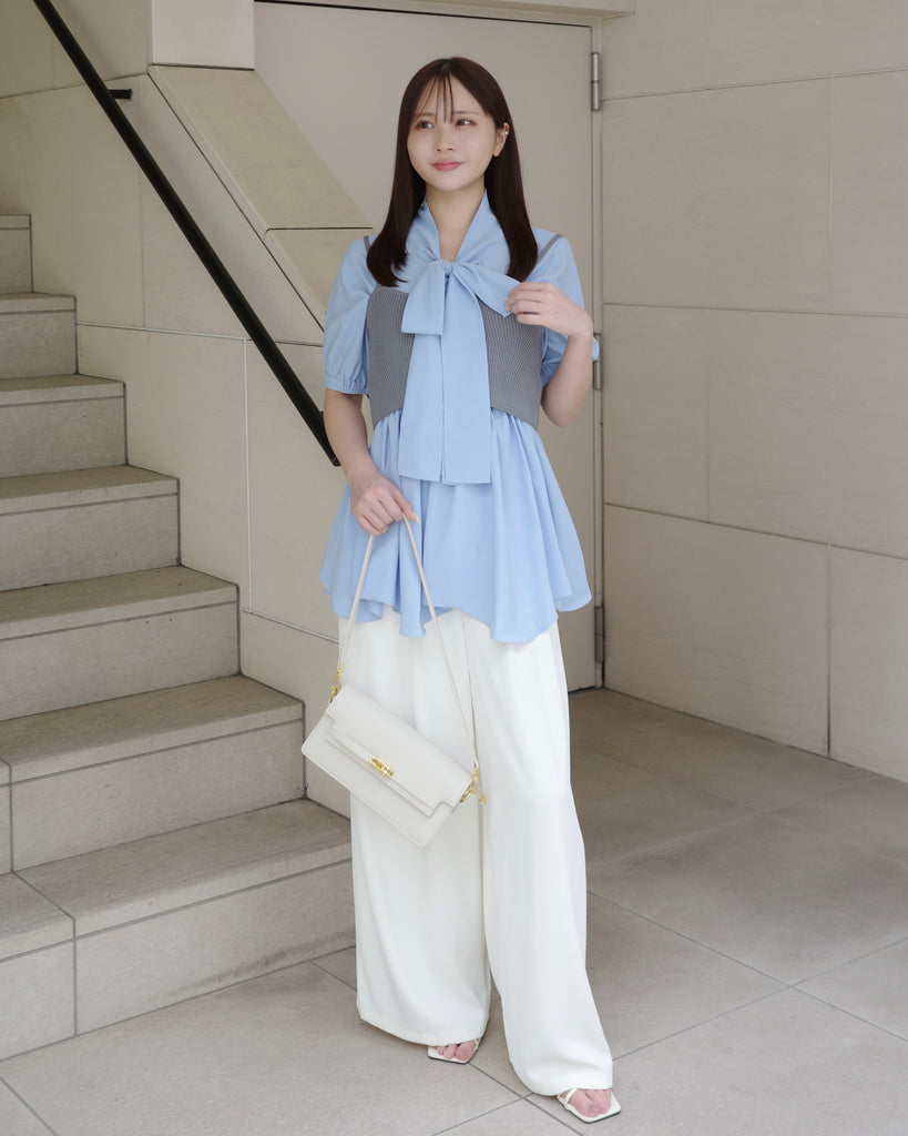 ハーフスリーブビスチェセットブラウス – Maison de Lyla