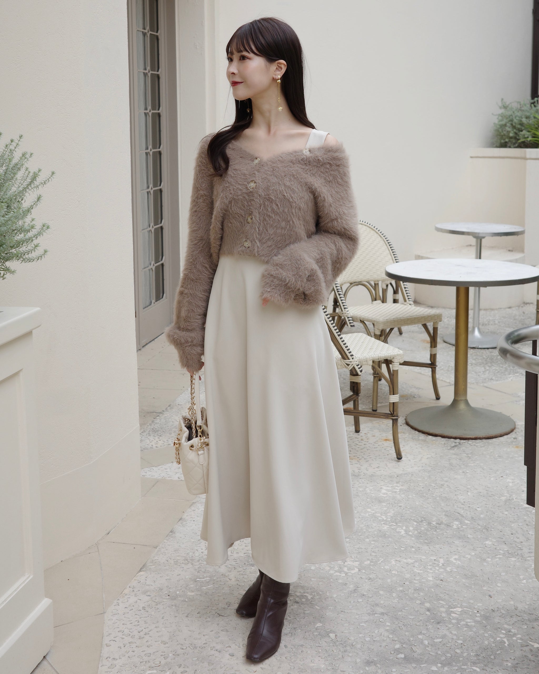 ニットカーディガンセットワンピース – Maison de Lyla