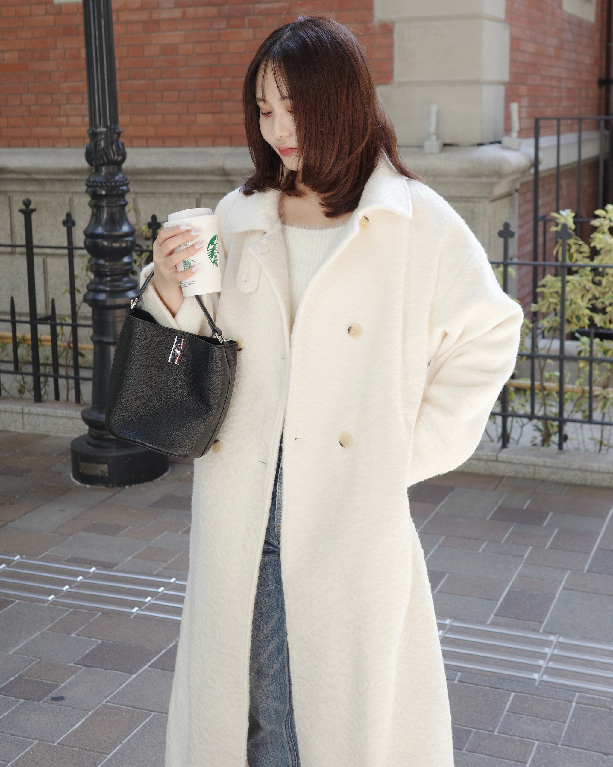 ダブルボタンロングコート – Maison de Lyla