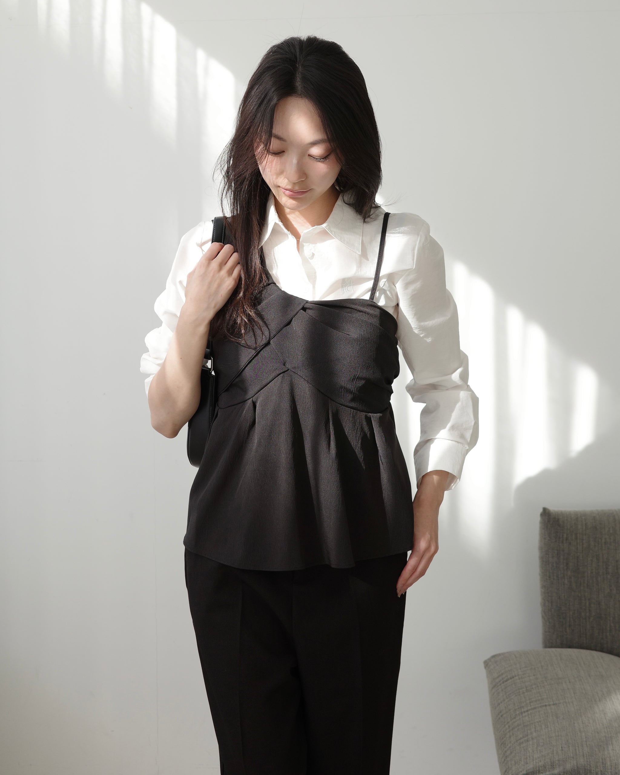 maison de Dolce.アシンメトリーTシャツ【black】