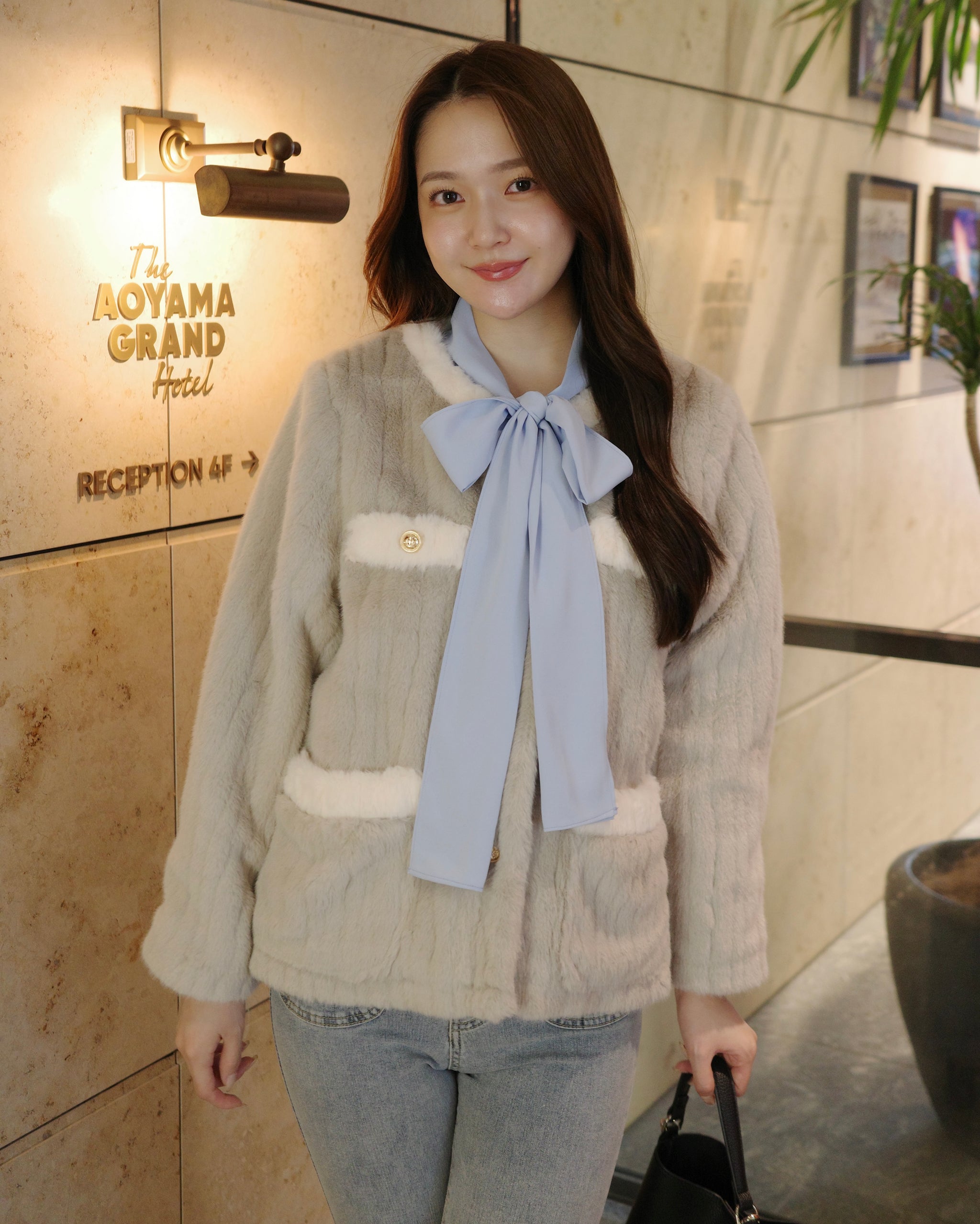 ノーカラーファーコート – Maison de Lyla