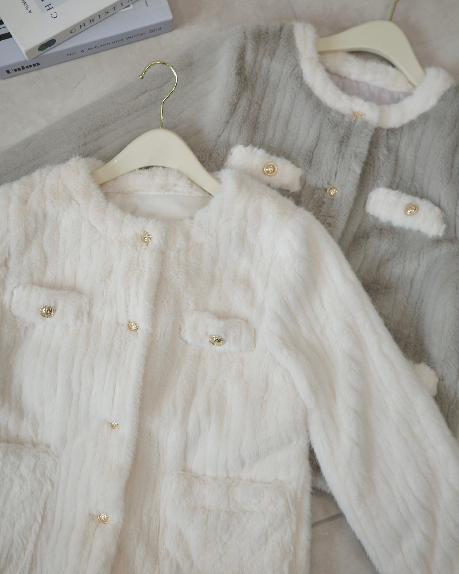 ノーカラーファーコート – Maison de Lyla