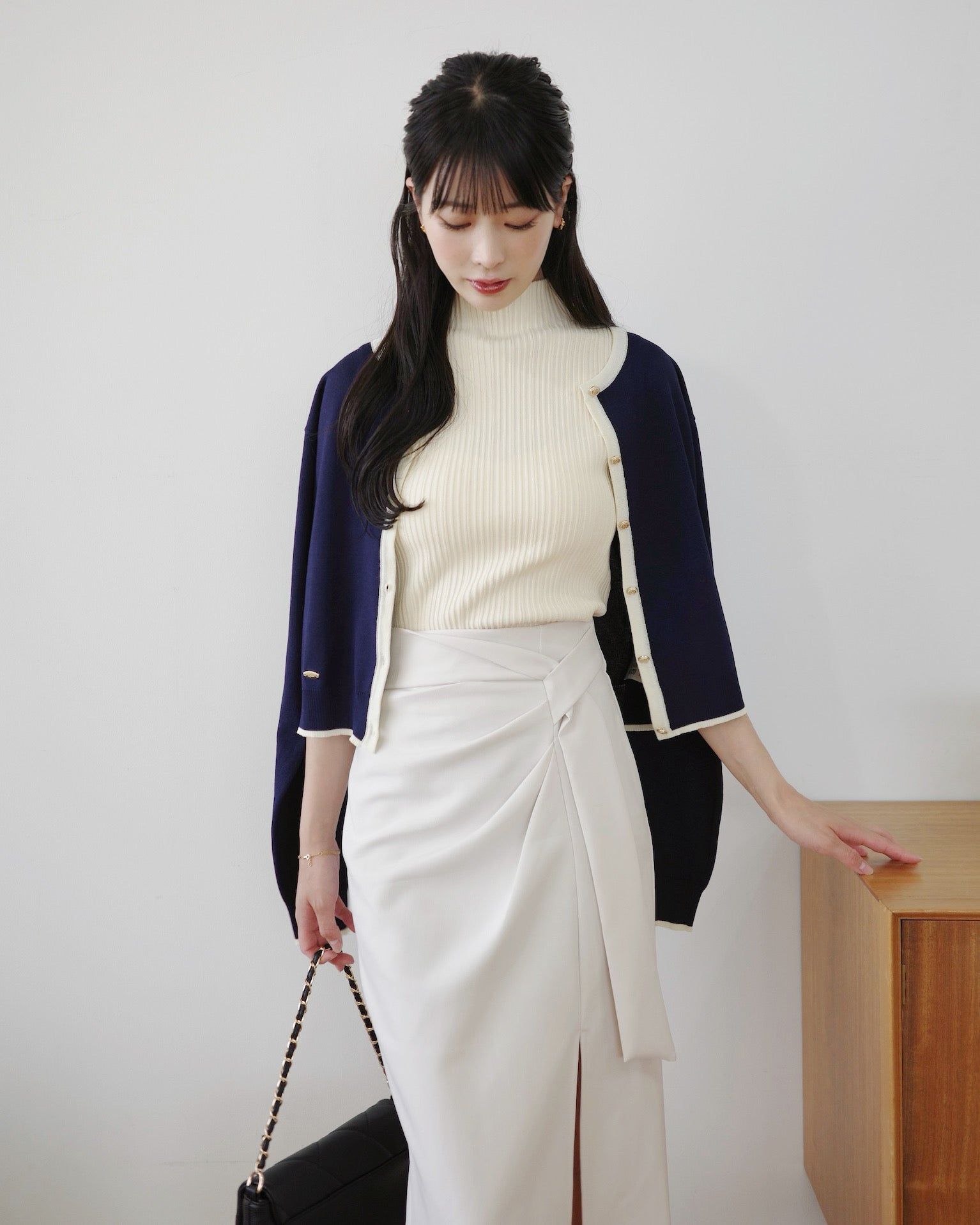 バイカラーカーディガン – Maison de Lyla