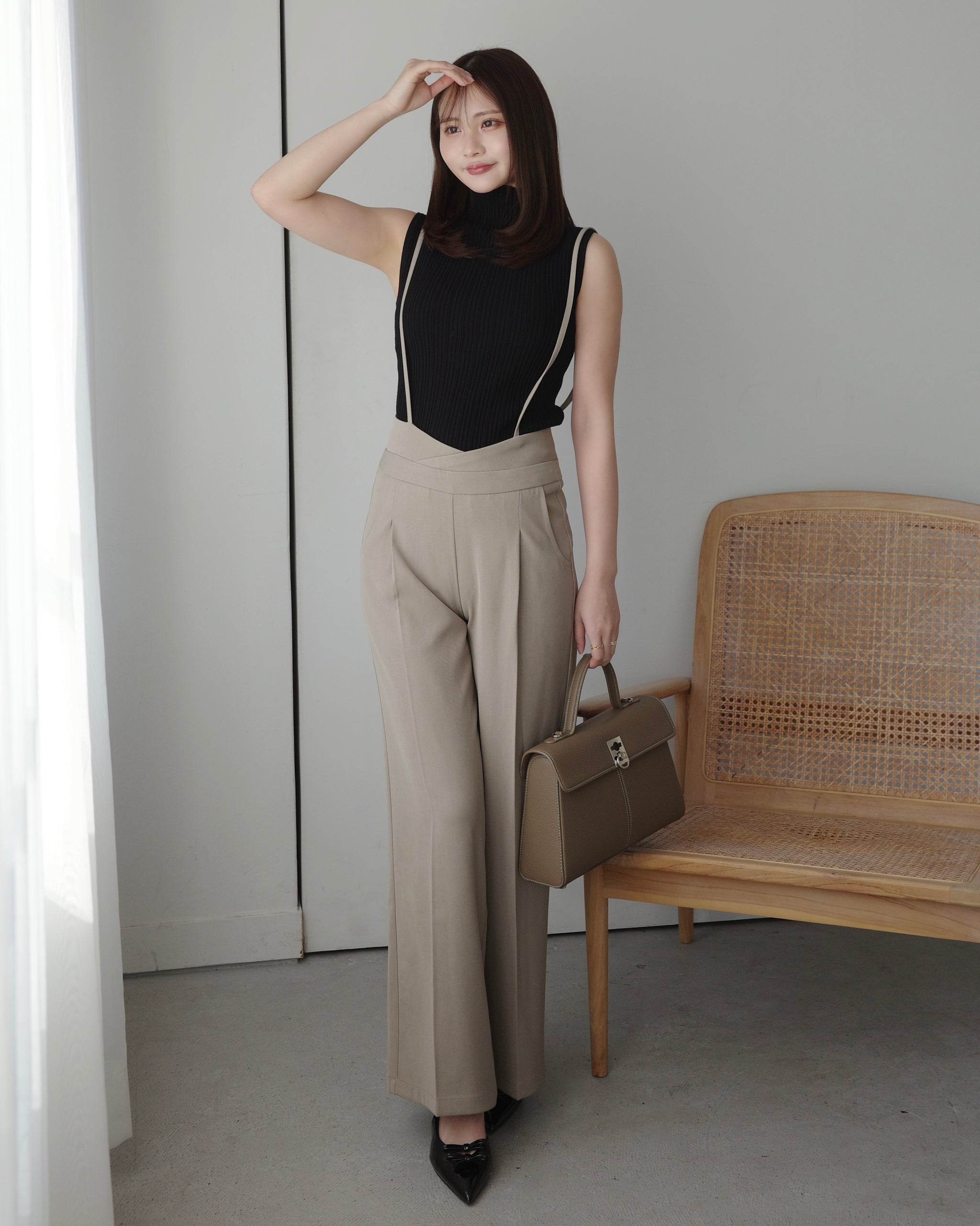 ノースリーブリブニットトップス – Maison de Lyla